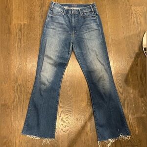 COPY - Mother Size 28 Frayed Wide Leg Jeans